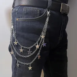 Stars waist Belt chain Female Cool Ins Wind Pants Chain Accessories Trendy Hip Hop Waist Chain Punk