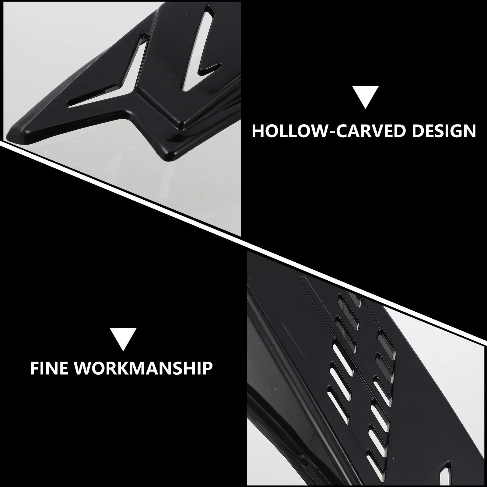 

2 pcs Motorcycle Horns Premium Abs Decorative Horns For Cycling Electric Car Helmets Rainproof Stylish Decoration