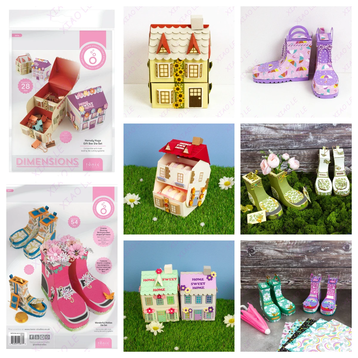 

Homely Hugs Wonderful Wellies Metal Cutting Dies Big Box Gifts Diy Scrapbook Paper Diary Decoration Card Handmade Embossing New