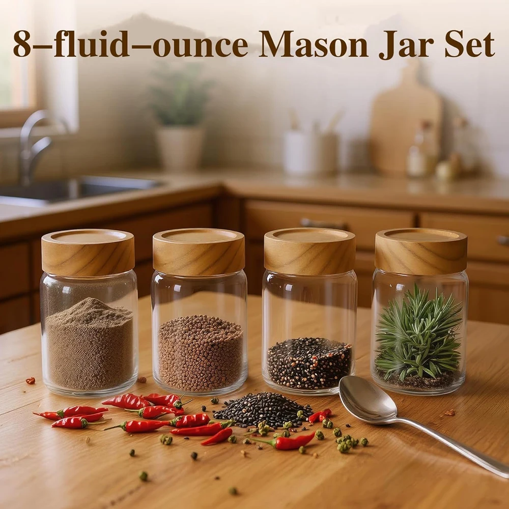 Frascos de Vidro Mason de 250m - Mason Jar 8Oz avaliação e preço