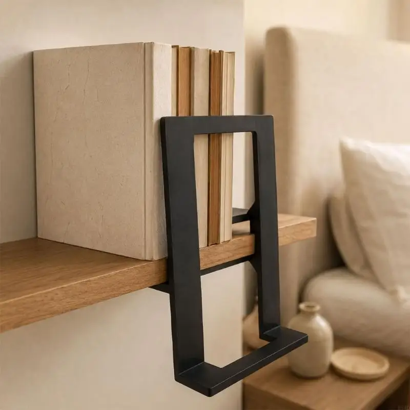 Desktop Book Rack With Open Frame Display, Upright Document Stand for Desk Organization, Suspended Book Support for Study H8WD