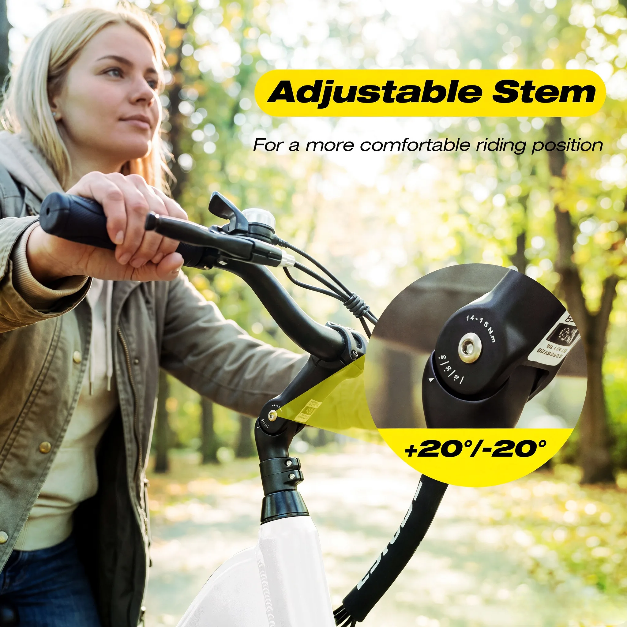 Bicicleta eléctrica ESKUTE de 26 pulgadas para hombres y mujeres, modelo C202, con batería de 48 V y 17,5 Ah, motor de 250 W, 7 velocidades, pantalla LCD, autonomía de hasta 110 km y velocidad máxima de 25 km/h, ideal para paseos urbanos.