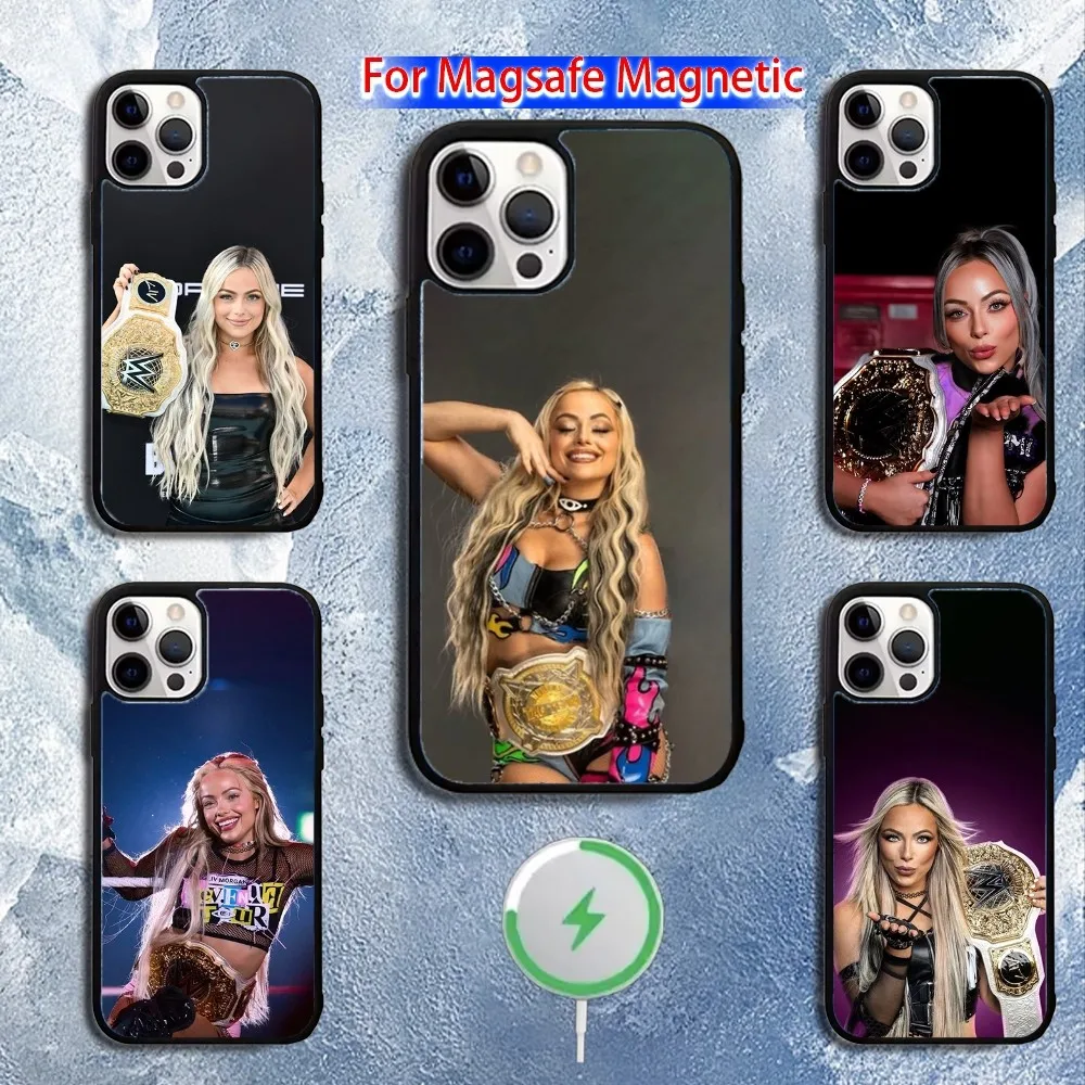 

W-WWE L-Liv Morgan Phone Case For iPhone 16,15,14,13,12,11,Pro,Max,Plus,Mini,Magsafe,Magnetic Wireless Charging Case