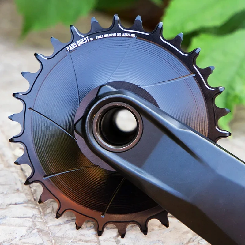 أجزاء الدراجة 6 مللي متر إزاحة AERO سلسلة واسعة ضيقة مستديرة 28-36T لكرنك مثبت على المستقيم دعم 9/10/11/12 سلاسل السرعة