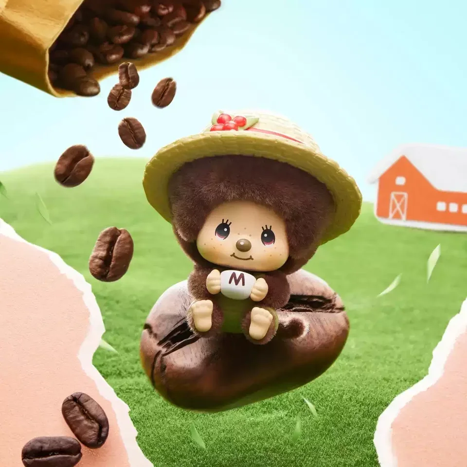Original Monchhichi Mon Mon Farm Classic Coffee Series Blind Box