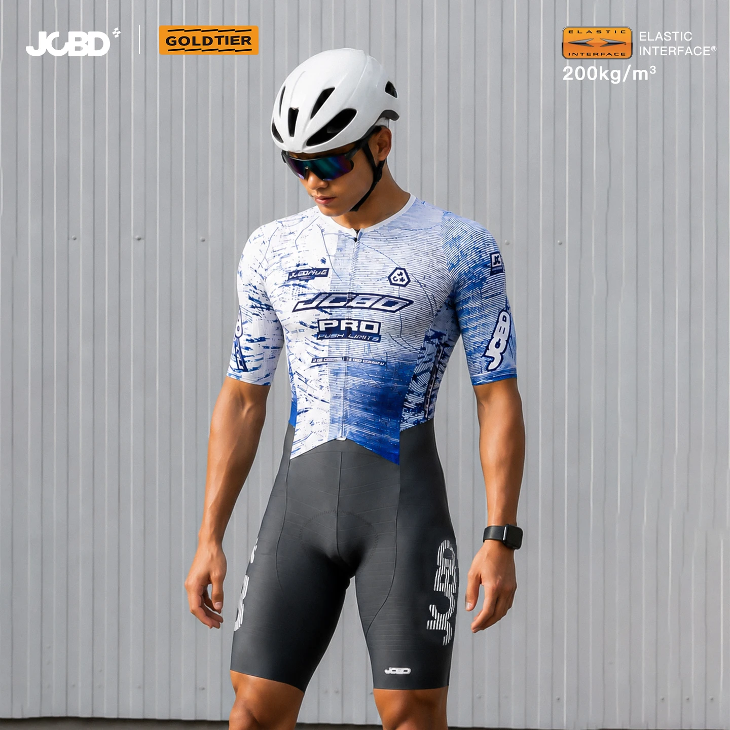 JCBD Aero Cycling Speedsuit Performance Racesuit Skinsuit PRO 200 EIT Chamois 8Hour Woven Fabric Graduated-Conpression Women Men