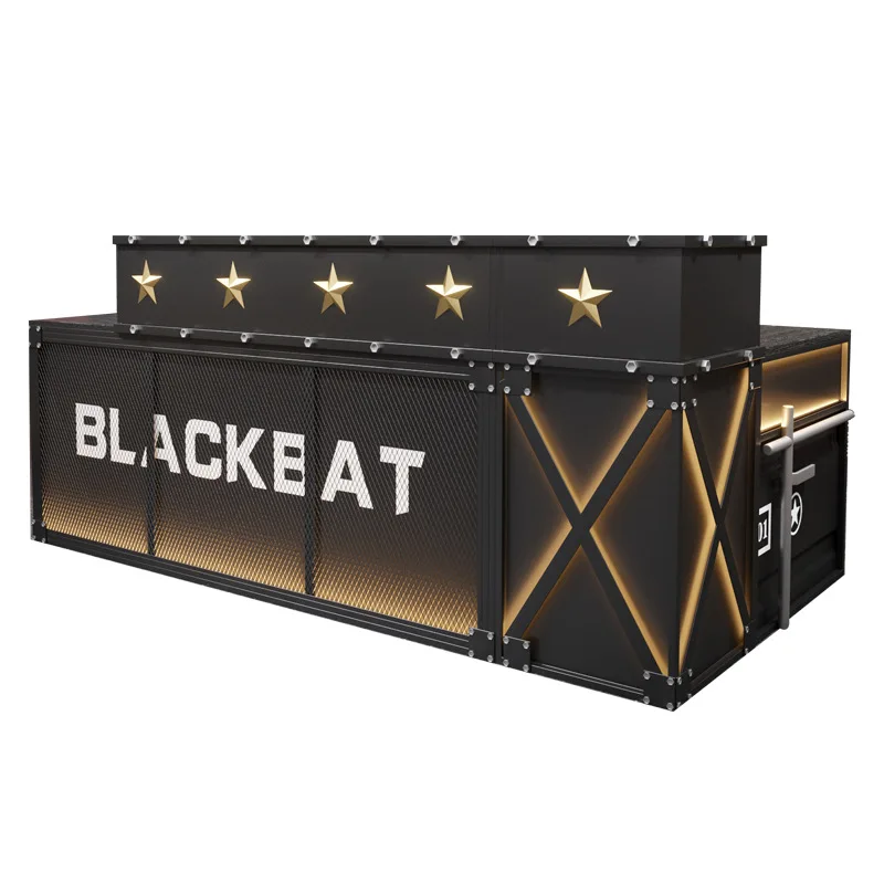 Página de pago de estilo industrial vintage, barra de esquina, restaurante, gimnasio, tipo X con tienda de barbacoa