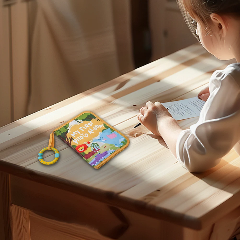 For Playtime Baby Photo Album Interactive Baby Book Baby Memory Book With Photos 14*18cm Baby-safe Material Clear Photo Pockets