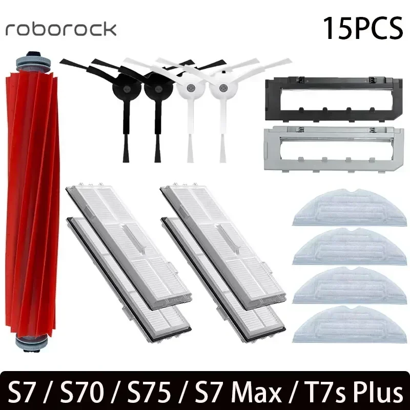 Para Roborock S7 S70 S7Max T7S T7S Plus cepillo principal filtro Hepa almohadilla de fregona repuestos accesorios para aspiradoras