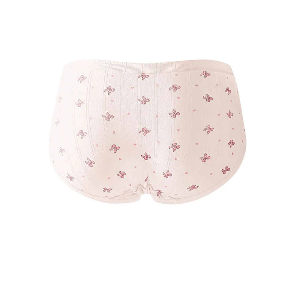 3 قطع المرأة الكرتون القطن سراويل الإناث الدانتيل السروال الفتيات لطيف الحلو طالب أزياء مثير منتصف الخصر Pantys