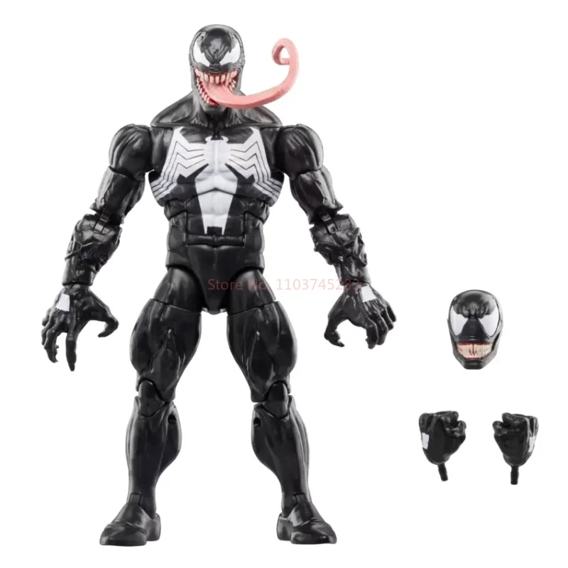 Marvel Legends Retro Venom Action Figure, Brinquedo Colecionável Genuíno, Presente de Aniversário, Decoração Desktop, 85 Anos, 6"