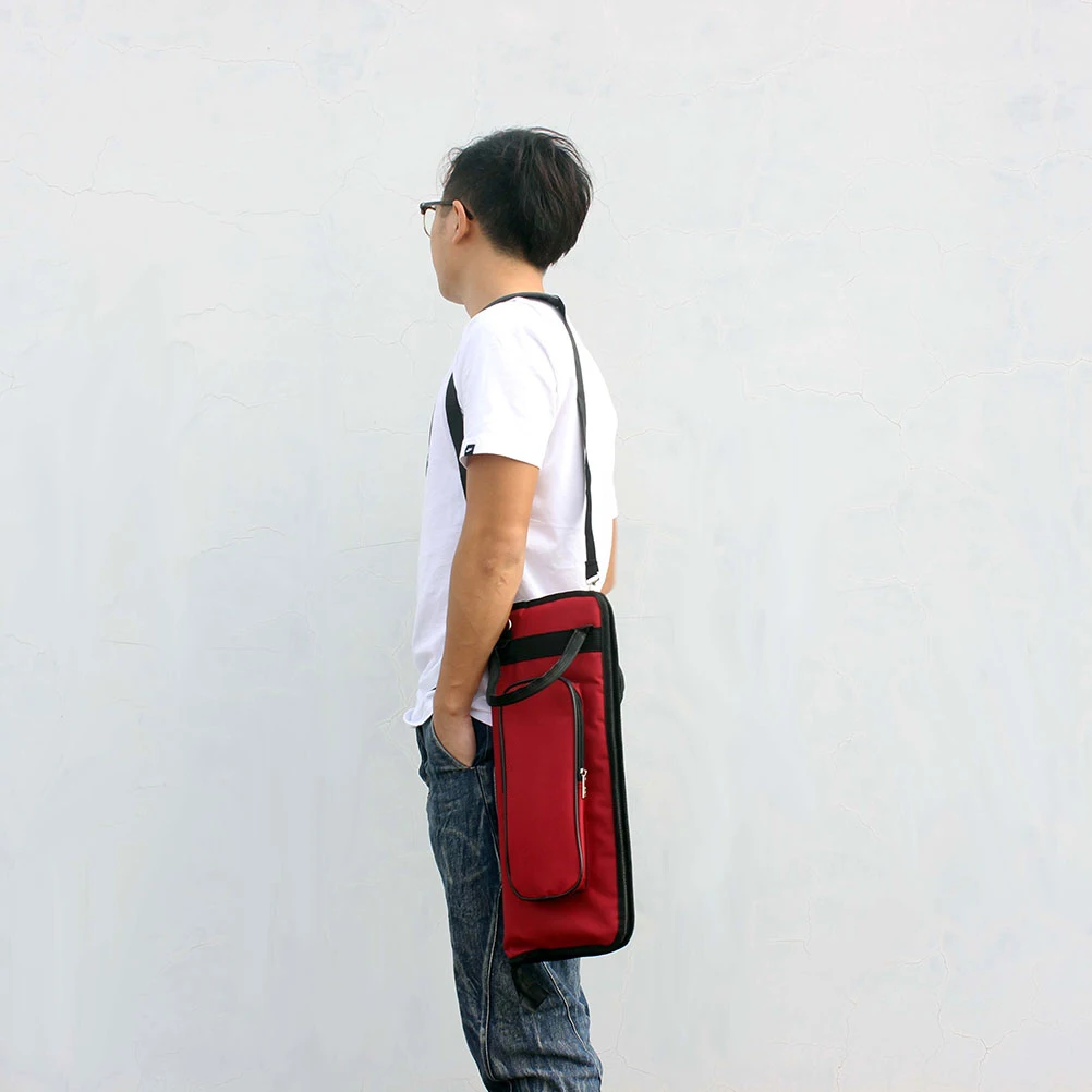 

Drum Stick Bag Drumstick Case Holder Percussion Drumsticks Portable Storage Mallet for Hanging