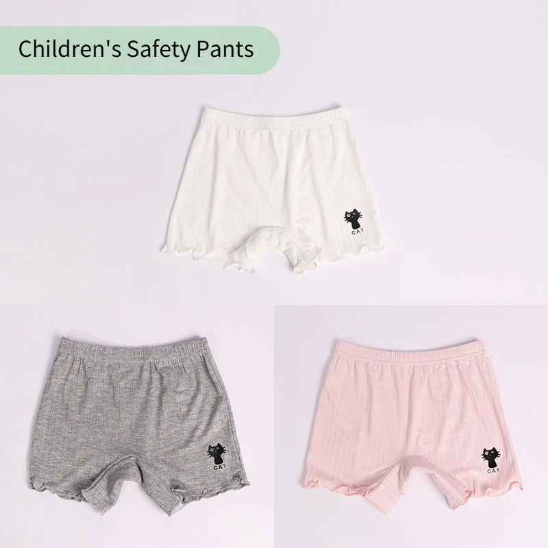 Girls Safety Shorts Lightweight Anti Chafing Under Dress Shorts for Dance Playground Beach, Shorts for Ballet School Daily Wear