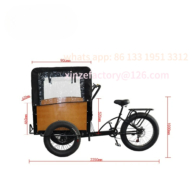 

Fruit fishing stall takeaway car ice powder dessert snack car with refrigerator mobile cold drink sales tricycle