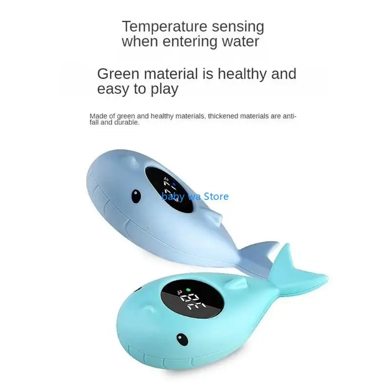 مقياس درجة حرارة الماء الرقمي الكرتوني للأطفال حديثي الولادة والأطفال الصغار أساسي 4XBD #2