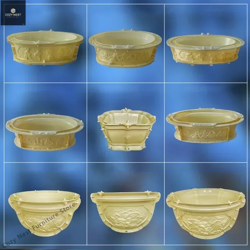 중국 시멘트 화분 DIY 몰드 유럽 분재 모델, 창의적인 가정 정원 화분, 플라스틱 발코니 장식, 야외 T, 신제품