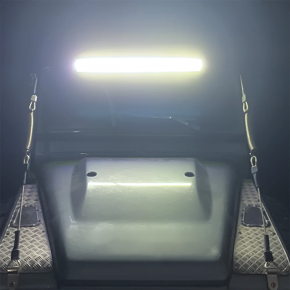 MIBIDAO RC سقف السيارة ضوء LED أضواء المصابيح الأمامية الأضواء ل 1/10 TRX4 TRX-4 المدافع RC الزاحف سيارة ترقية أجزاء