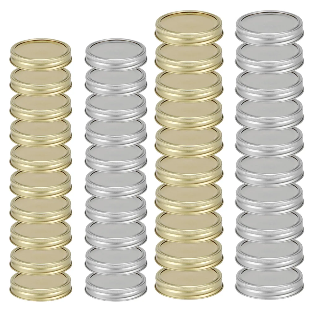 Food Container Sealing Cover Round Regular Mouth/wide‑mouth Glass Jars Glass Container Lid Jar Lid with Sealing Layer for Home