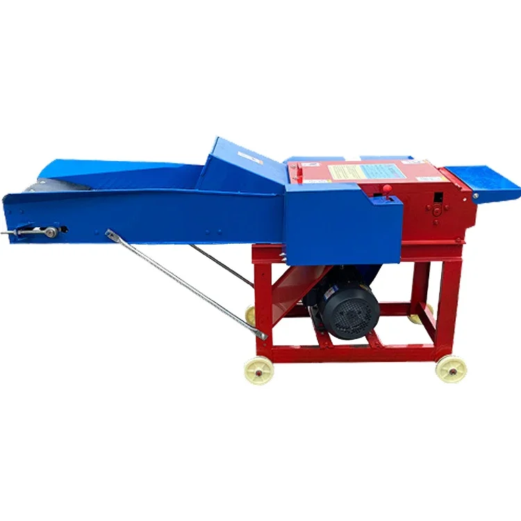 0.6-6 t/h straw crusher poultry animal feed making grass shredder silage chopper  fodder forage chaff cutter machine