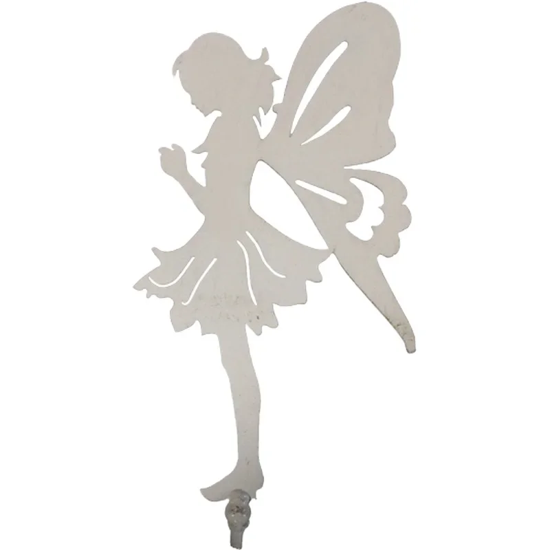 

Wrought iron butterfly fairy climbing vine, flower stand three-piece climbing frame retro, old villa courtyard garden