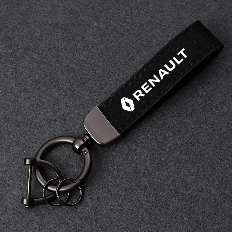 Car Key Keychain Chain Ring Keyring Holder Auto Styling Accessory For Renault RS Koleos Captur Kadjar Megane Clio Twingo Scenic