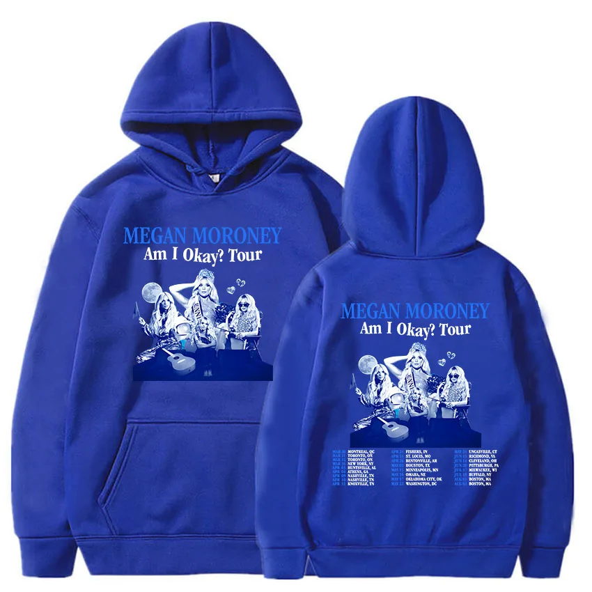 Am I Okay Tour 2025 Hoodies Megan Moroney Printing Sweatshirt sudaderas hombre Men/Women Clothes Casual Long Sleeve Winter Hoody