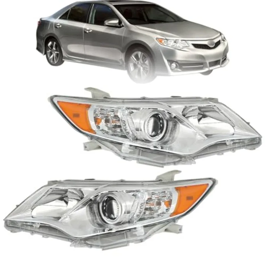 

Замена фары в сборе для Camry 2012-2013 2014, со стороны водителя и пассажира с высокопроизводительным светодиодным освещением Du