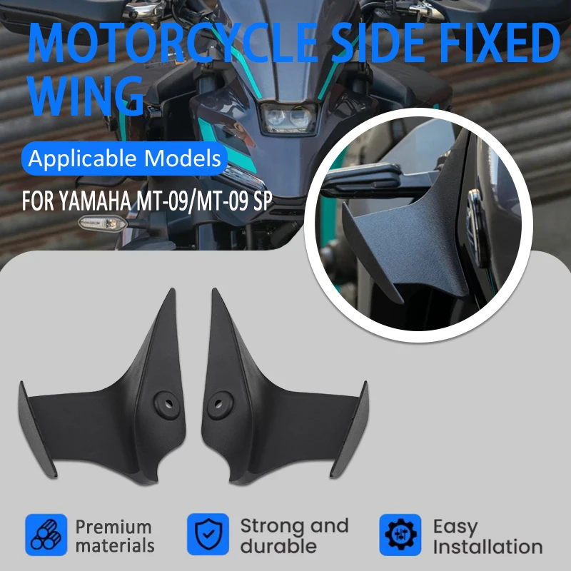 

mt-09 For Yamaha MT09 SP Gen4 2024 2025 Fuel Tank Side Wings Spoiler Tank Wings New Motorcycle Accessories Protection Tank Guard