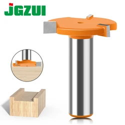 12mm Shank 1/2″Shank 3 teeth T-Slot Router Bit Milling Straight Edge Slotting Milling Cutter Cutting Handle for Wood Woodwork