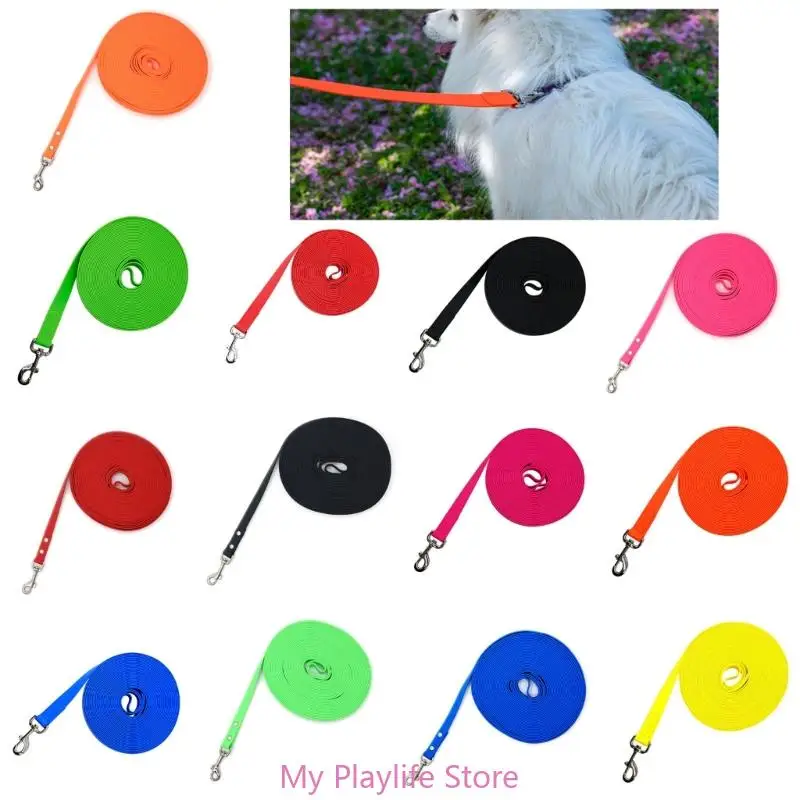 3Meter/5m/10m/15m Strong 1.5cm Width PVC Dog Leash Multicolor Durable Waterproof Dog Training Leash for Dogs