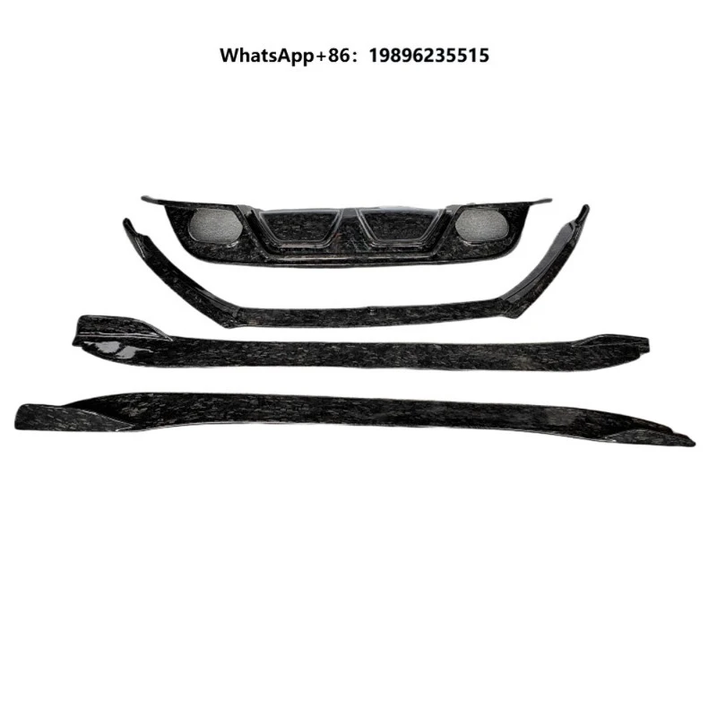 High Quality Forged Carbon Fiber Body Kit for 2013-2019  Includes Front Bumper Lip Skirt and Rear Diffuser