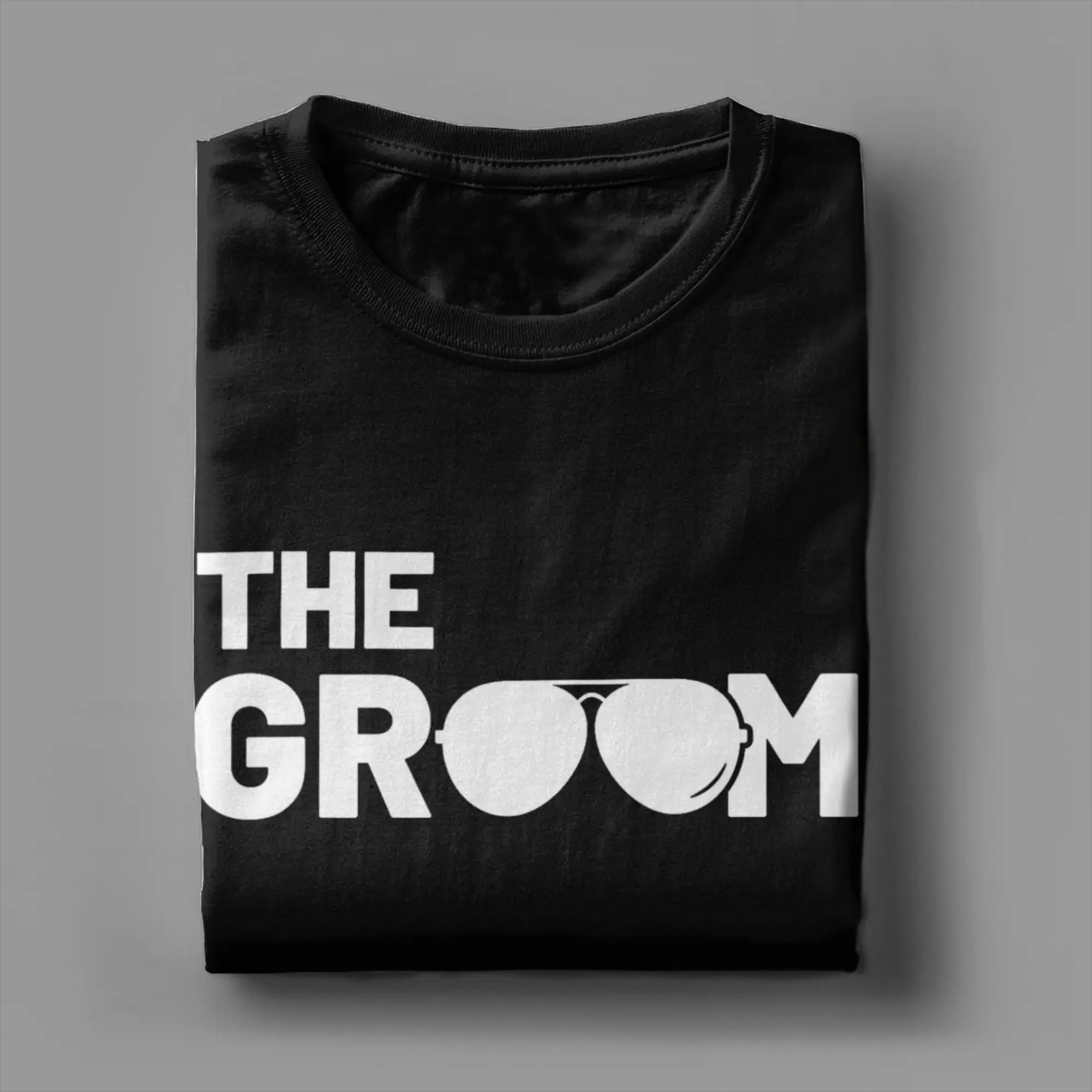 Novelty The Groom Squat Bachelor Supplies Party Wedding T-Shirts Men Crewneck T Shirts  Short Sleeve Tee Shirt Gift Clothing