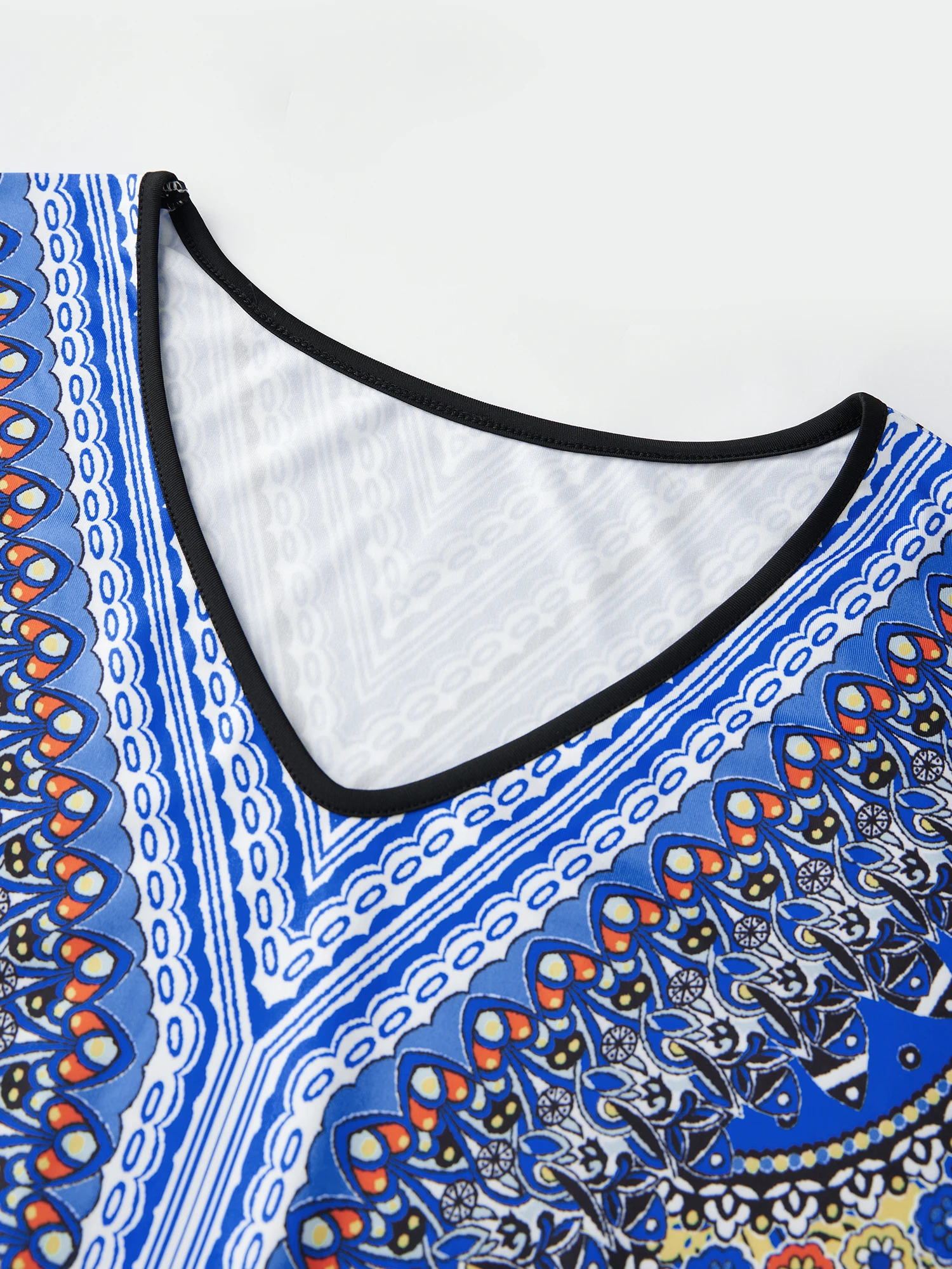 Bohemian Floral Print Maxi Dress with Tassel Tie Waist and Ruffle Hem for Women s Summer Vacation Beach Cover Up