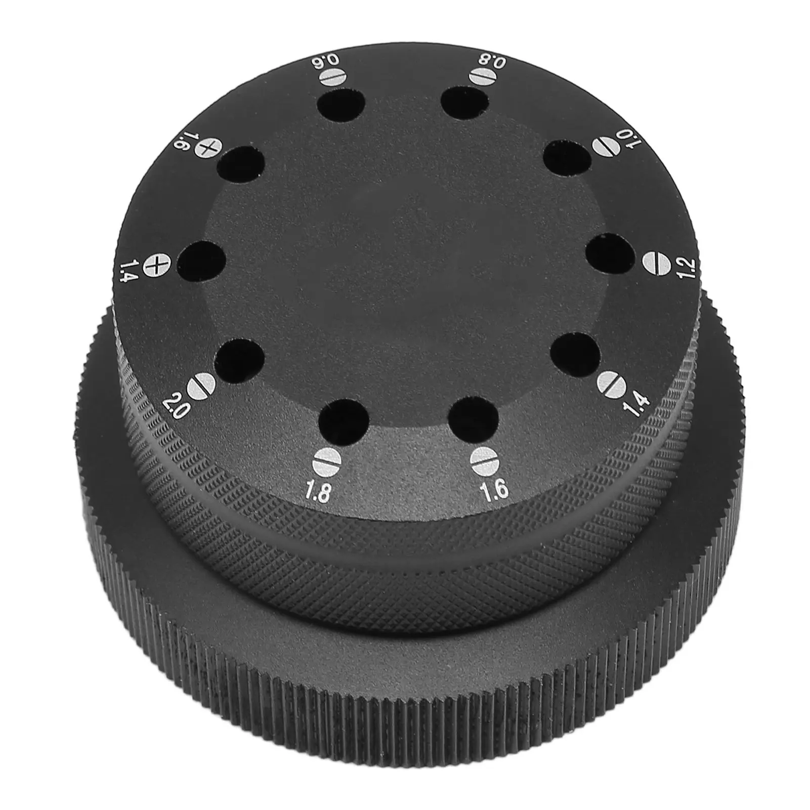 Screwdriver Base Professional Multifunctional Display Watch Screwdriver Rotating Base Black
