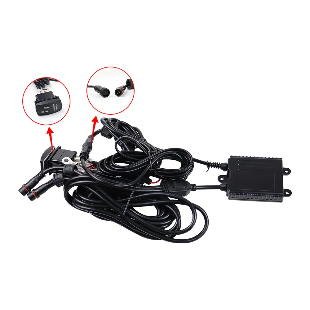 RGBW LED Zweeplichten Spot Beam Pod Lights 60W IP68 voor Polaris RZR Can-Am Maverick X3 Kawasaki