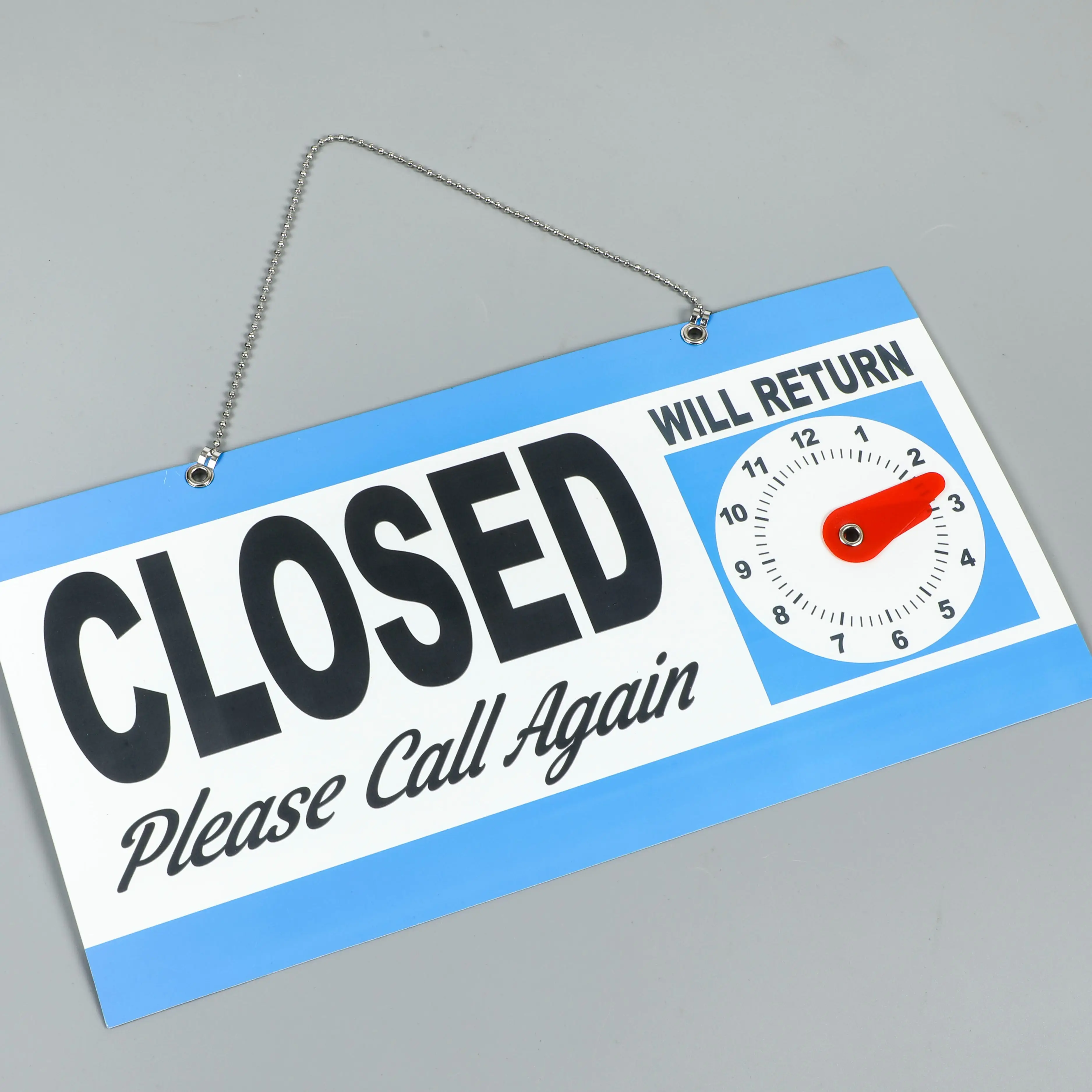 OPEN Sign Business Hours Indicator Board Hanging Door Closed Front Plastic NeonTags Signage Outdoor Label Hours Clock Return