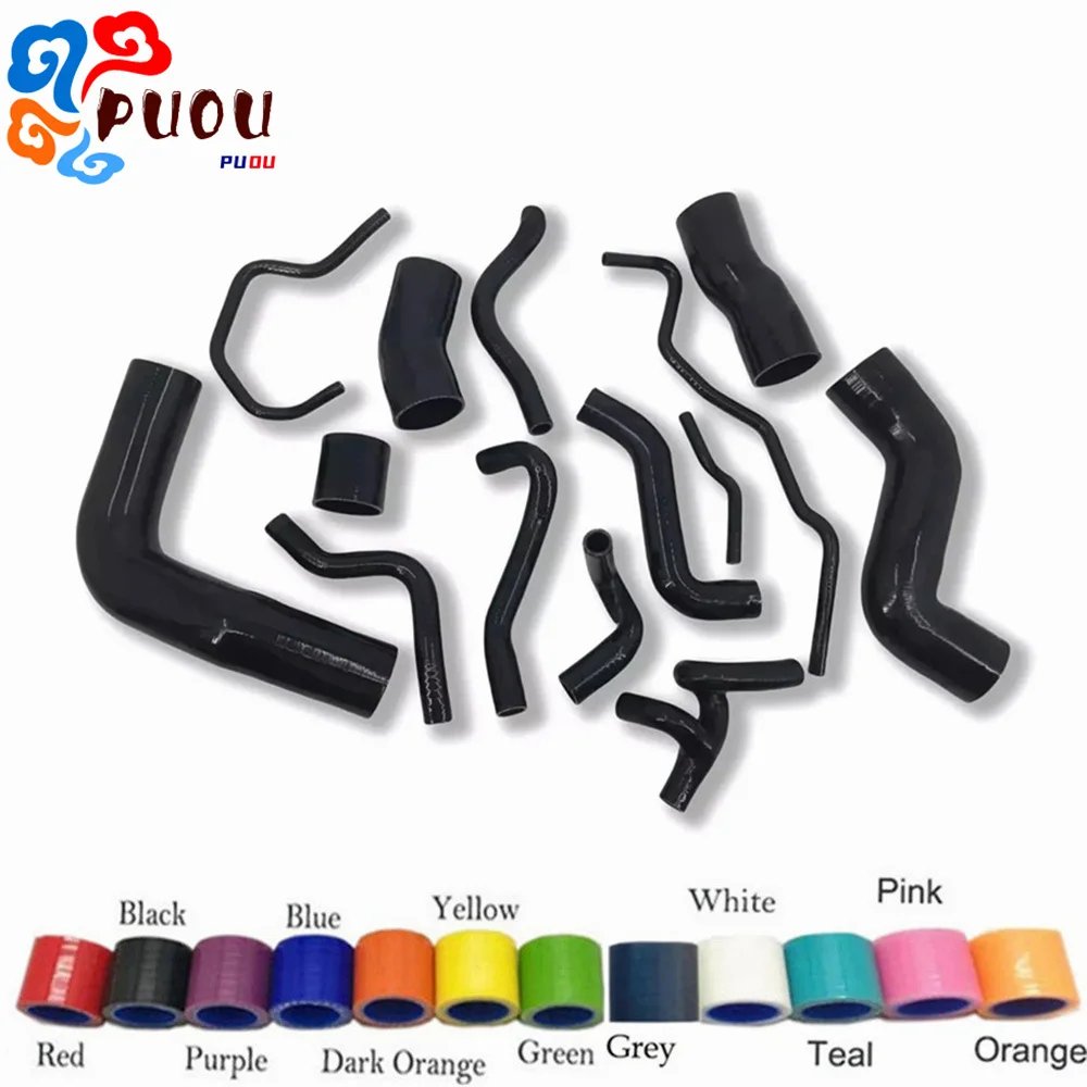 

FIT 00-06 AUDI A3 S3 /TT MK1 1.8T 225HP Silicone Radiator&Intercooler&Crankcase Hoses Kit