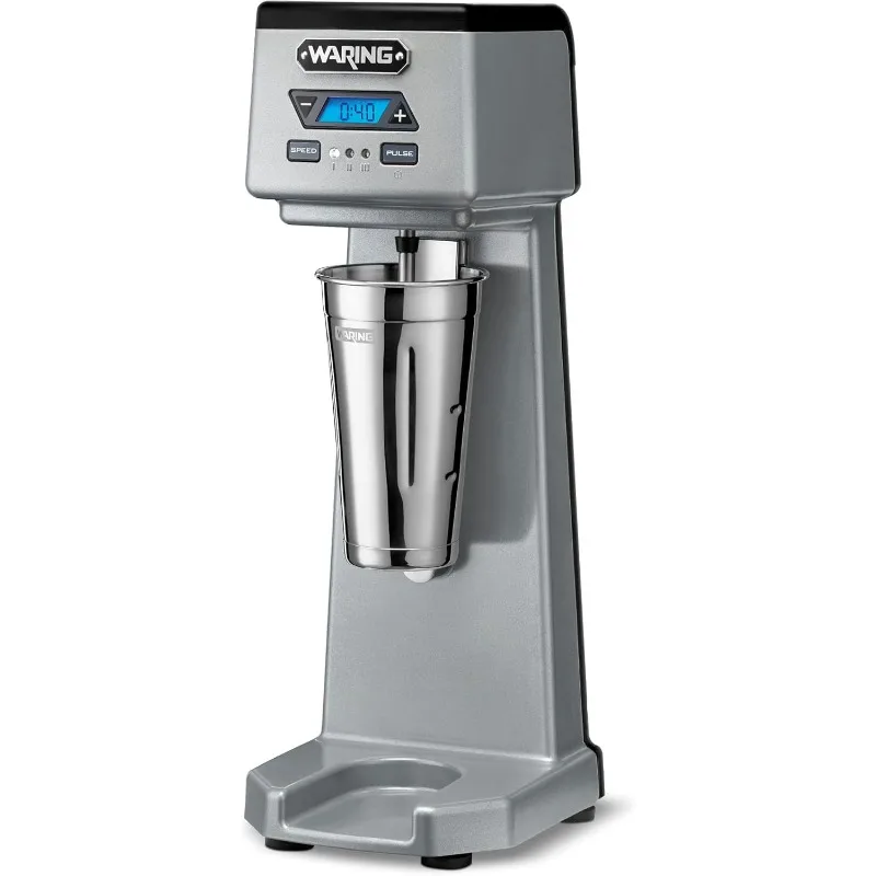 Waring Commercial WDM120TX Heavy-Duty Single 1Hp Spindle Drink Mixer with Countdown Timer, Digital Display, Automatic Start/Stop