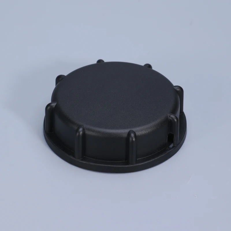 Black 60mm Coarse thread IBC water tank valve Lid With Gasket High quality Ton Barrel Valve Dust Cover