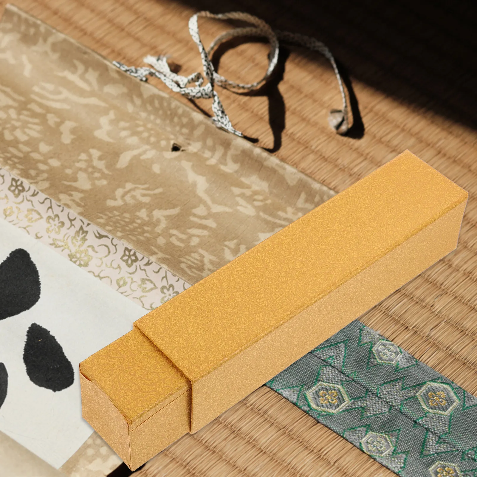 2Pcs Premium Paper Scroll Storage Boxes for Picture Scroll Calligraphy Painting Photography Blueprints Wrinkle Protection