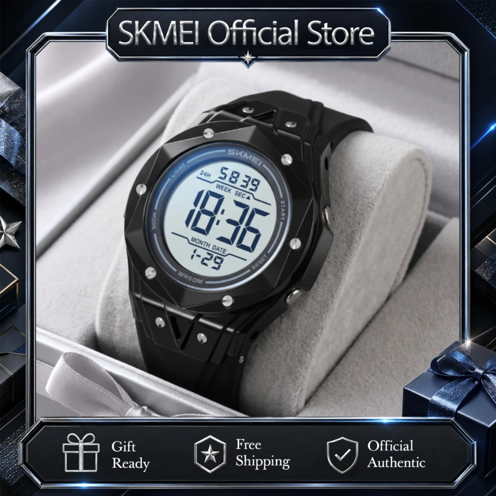 Women Fashion Zone - SKMEI 2697 Unisex Digital Watches 50M