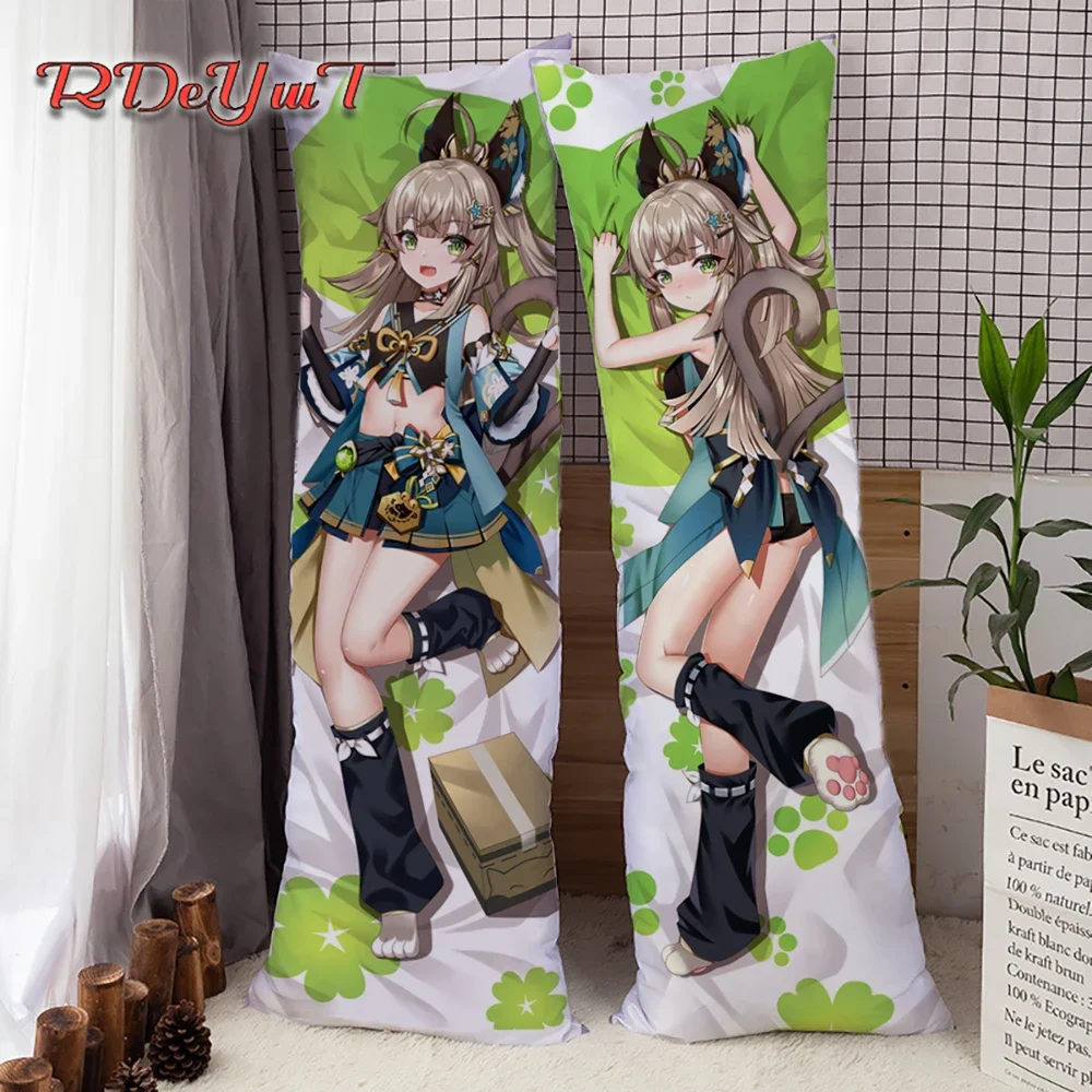 

Аниме Dakimakura Game Genshin Impact Kirara обнимающая наволочка для тела новый дизайн длинные наволочки домашнее Постельное белье 150x50 см подарки