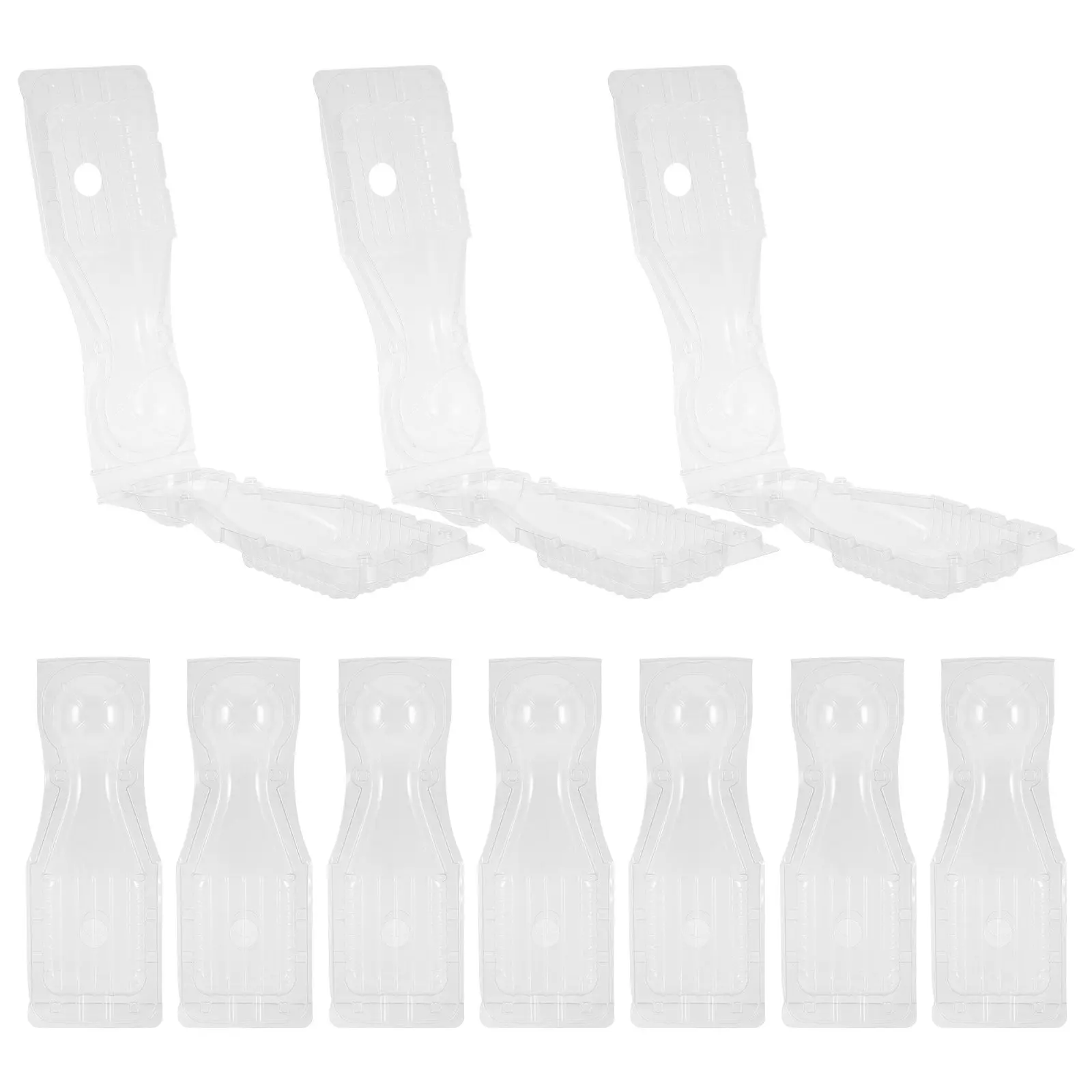 

10 шт. вентилируемых пластиковых контейнеров-раскладушек для транспортировки растений: рассады перца чили, бонсай, цветов и саженцев, дышащие, для растений