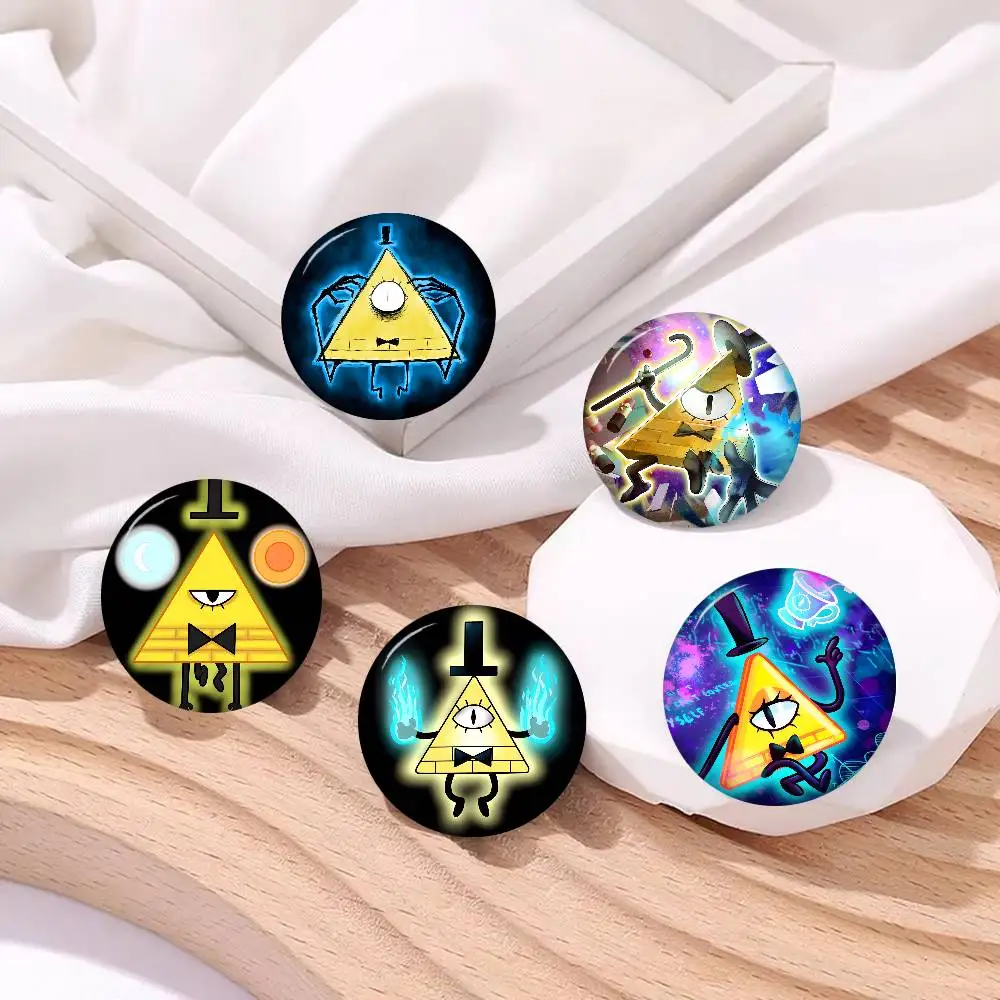 Gravity Falls Bill C-Cipher Creative Tinplate Soft Button Pins Animal Icon Brooch Lapel Backpack Badge Accessories Pin