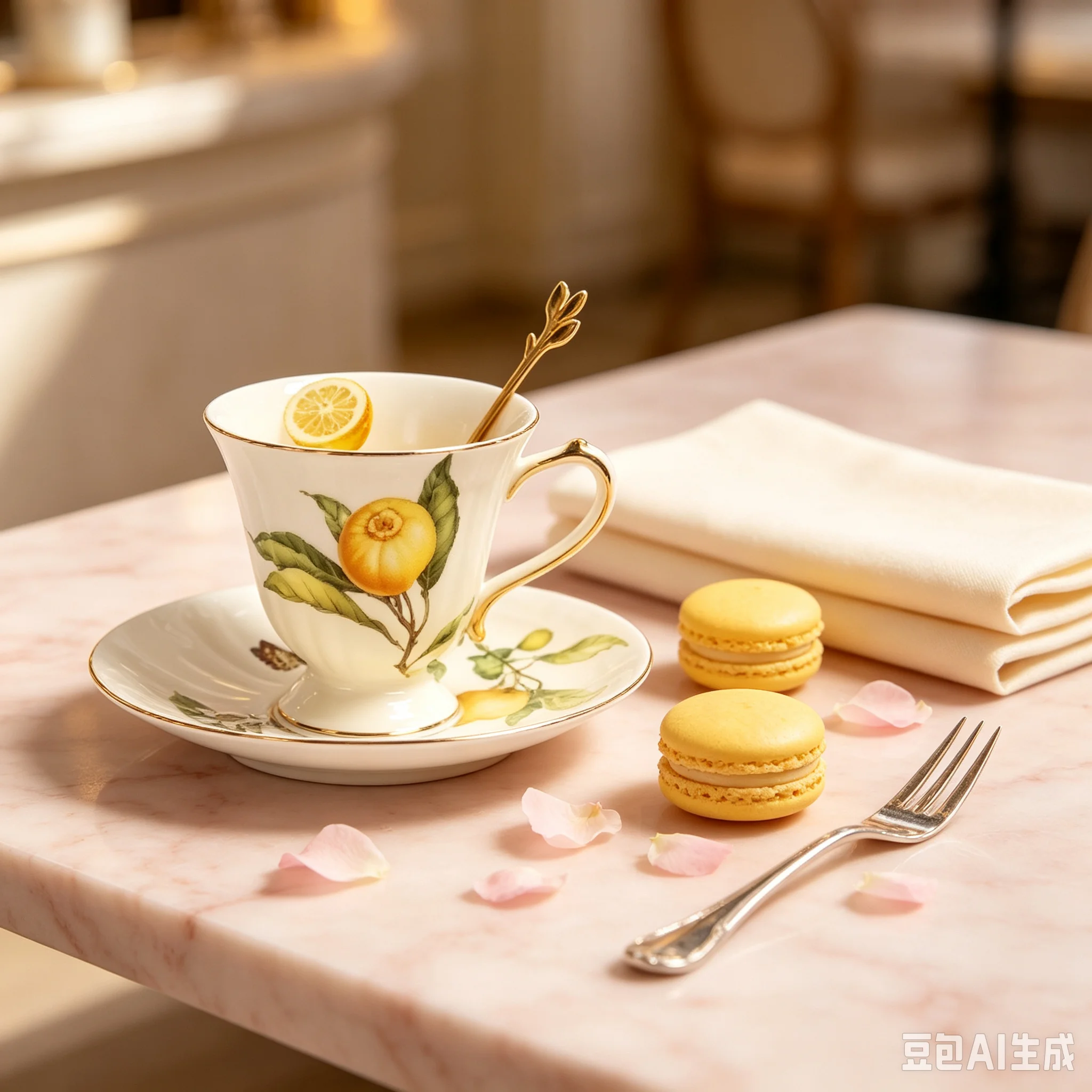 Lemon Tea Coffee - Juego de Té de Cerámica Retro