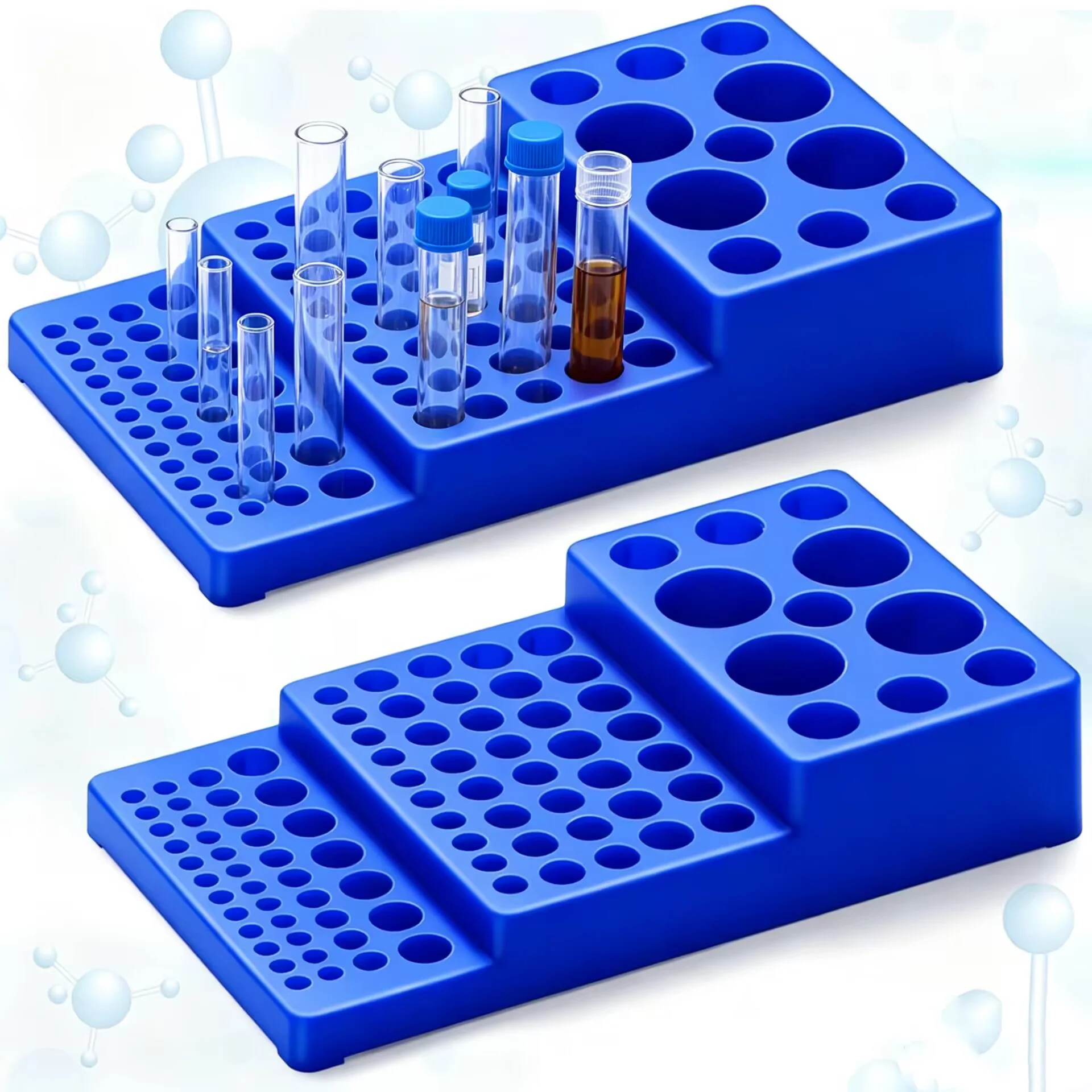 Multifunctional Centrifuge Tube Holder, 0.2 / 0.5 / 1.5 / 2 / 5 / 10 / 15 / 50 ml, Step Tube Laboratory Supplies
