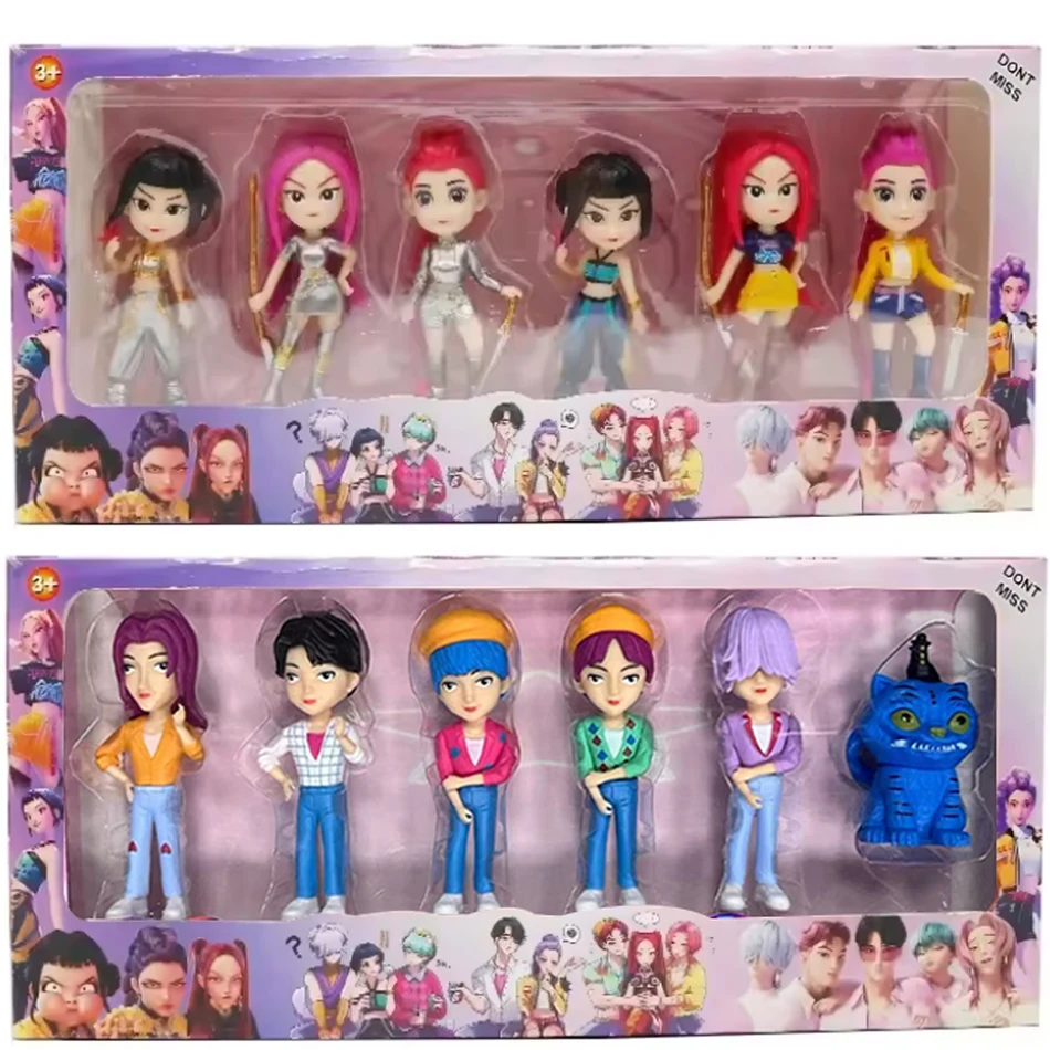 شخصية أنيمي Kpops شيطان الصيادين رومي زوي ميرا أنيمي بولي فينيل كلوريد مجموعة شخصيات الحلي المكتبية هدية للأطفال #6