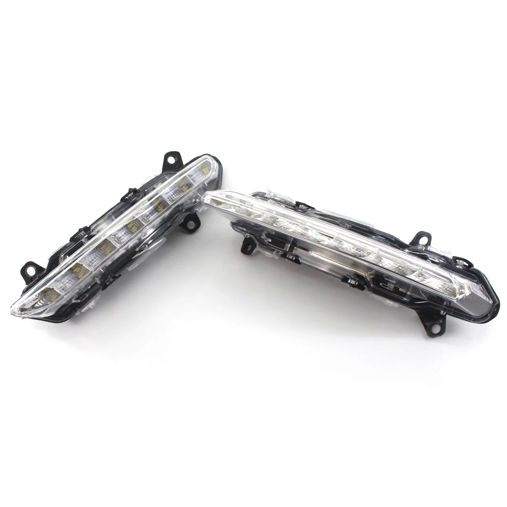 LED DRL النهار تشغيل الضباب الخفيف مصباح الجانب الأيسر الأيمن لمرسيدس S-Class W221 عدة A 221 820 17 56 C250 C300