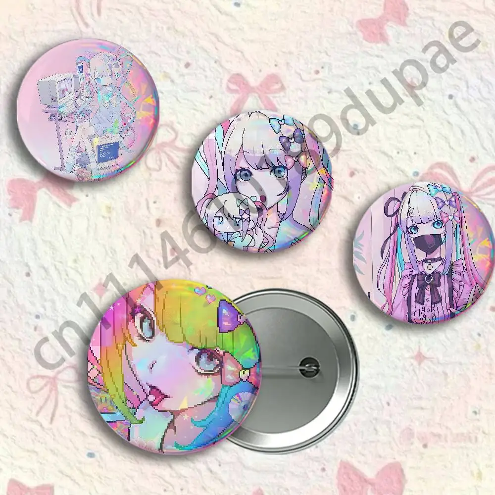 K-kangel N-needy Badges 25 32 44 58 75 mm Round Customizable Wholesale Fan goods Self-made fan freebies