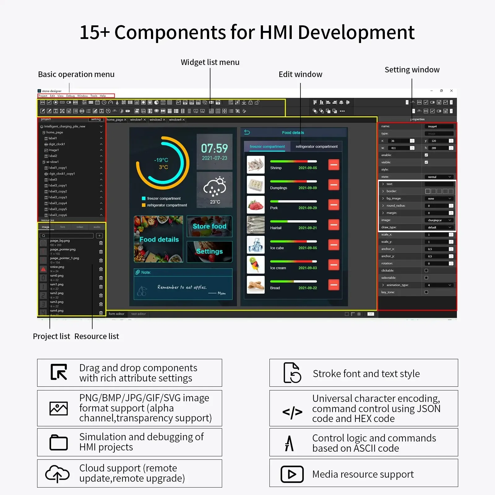 5.6 Inch touch panel HMI TFT LCD Display Module with High Brightness  for Industrial Use
